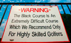 US Open 2009 Bethpage Warning Sign