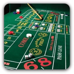 Craps Playing Table