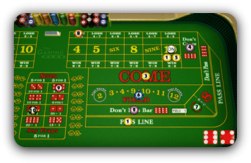 Craps Playing Table