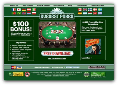 Everest Poker Website