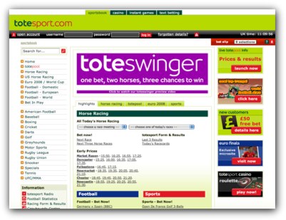 Tote Sport Website